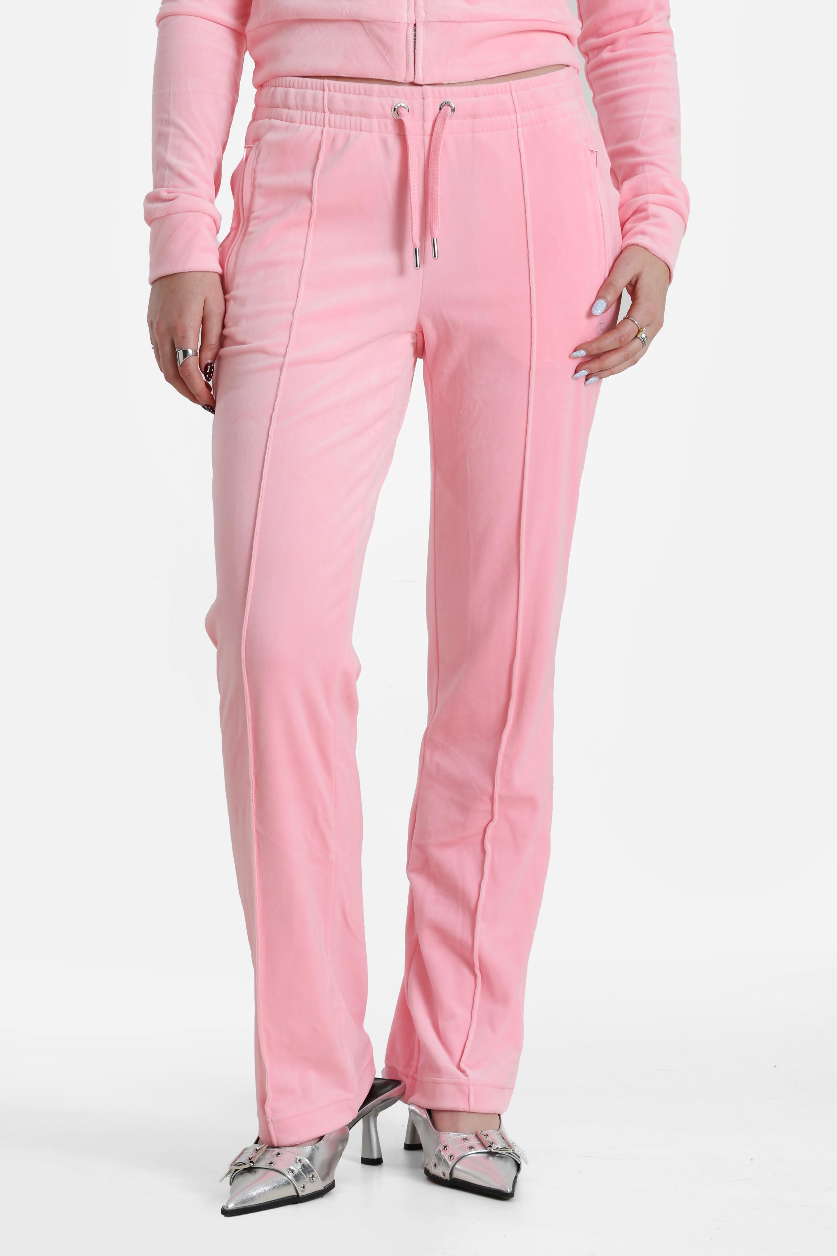 Tina Samt Hose - Cotton Candy