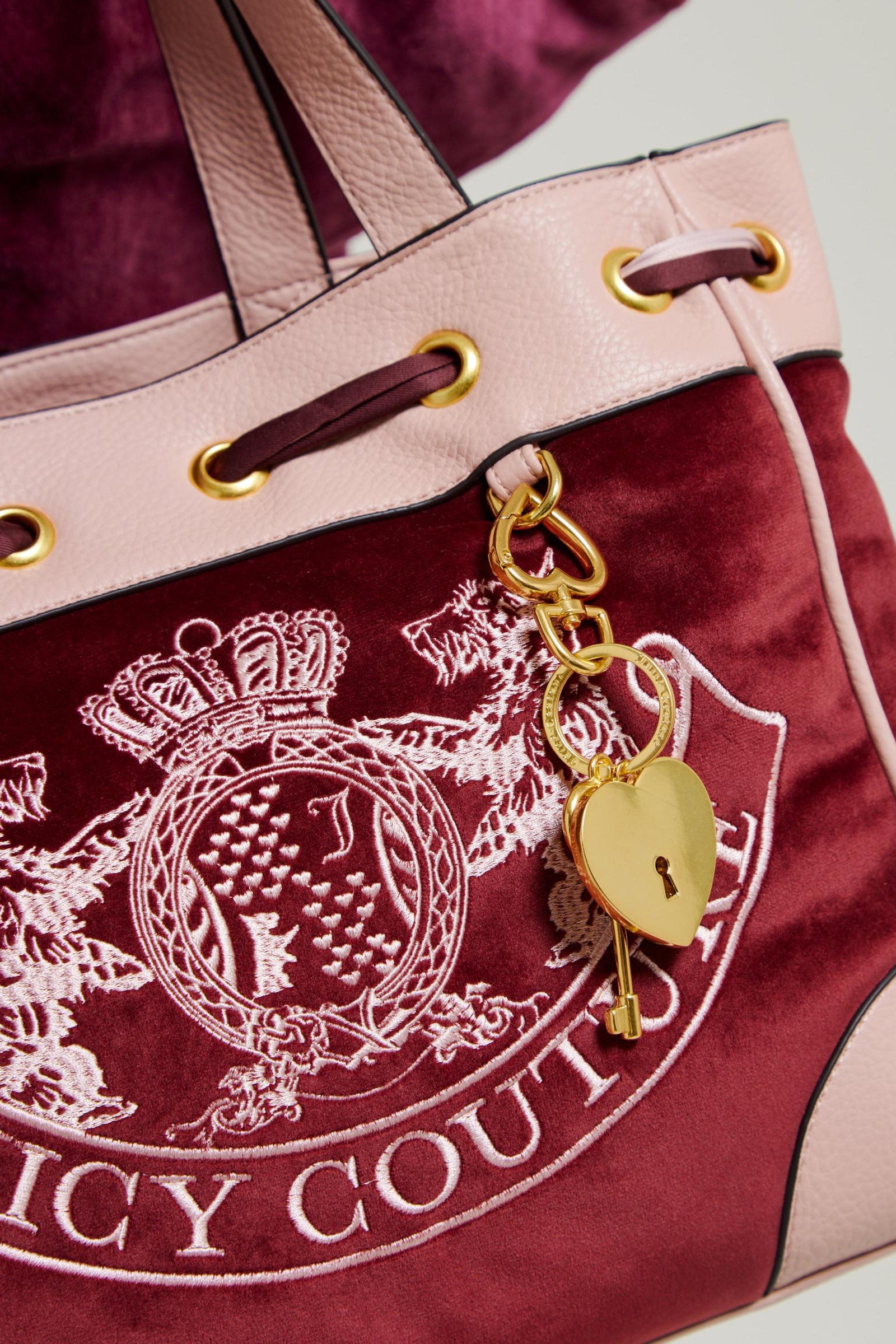 Daydreamer velvet shopper - Red + Pink