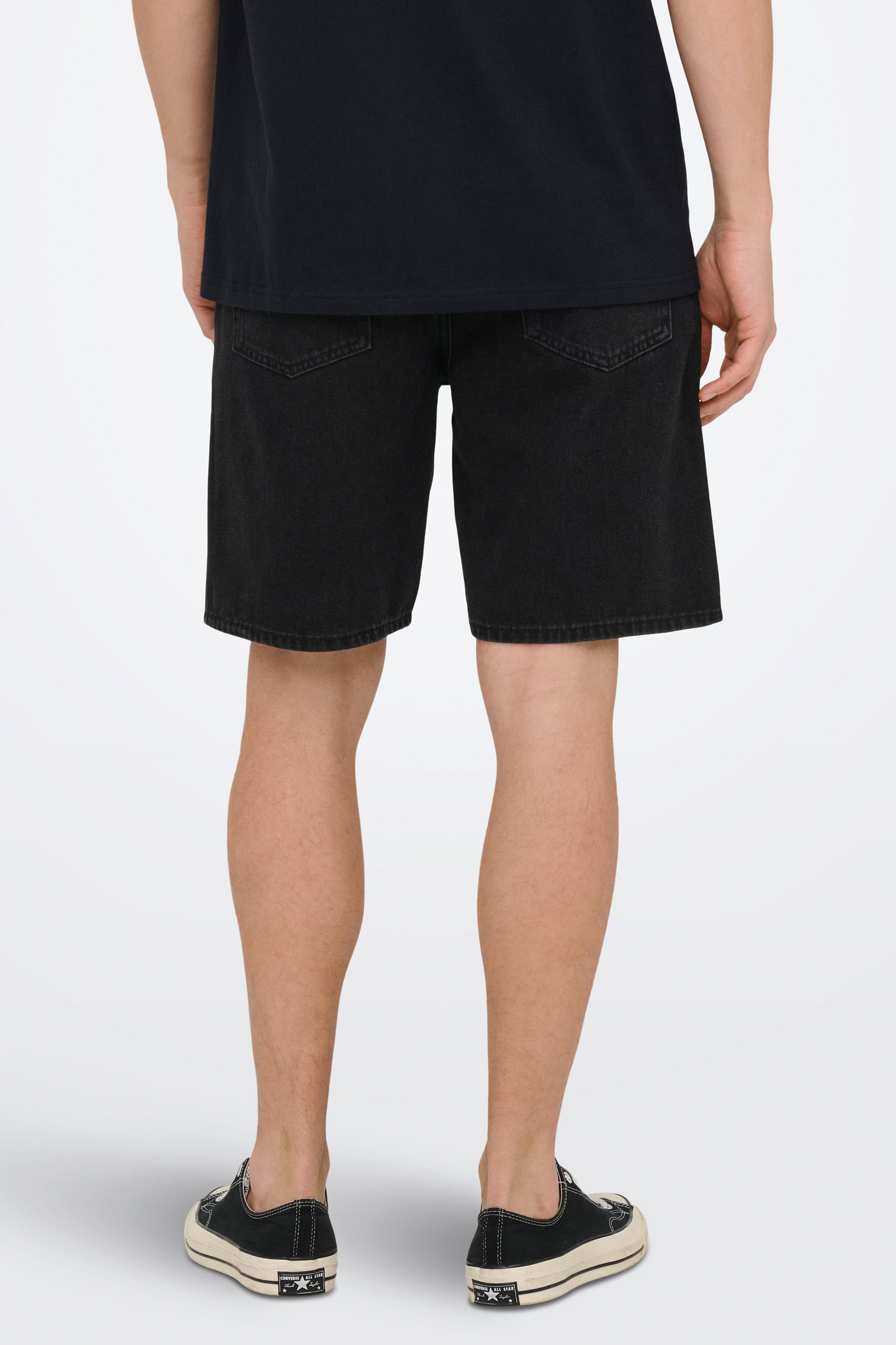 Edge short en jean - Washed Black
