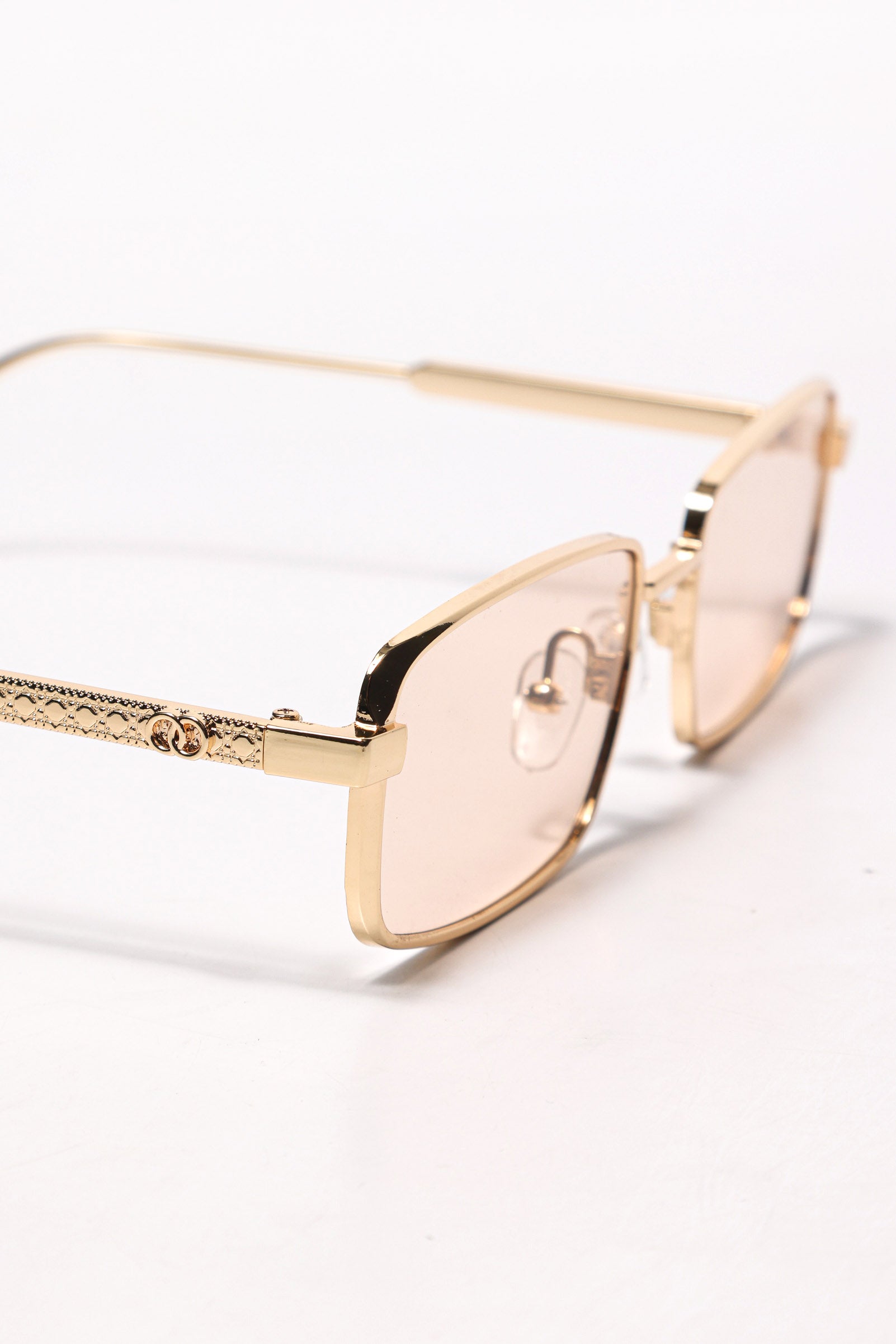 Brille - Gold + Beige
