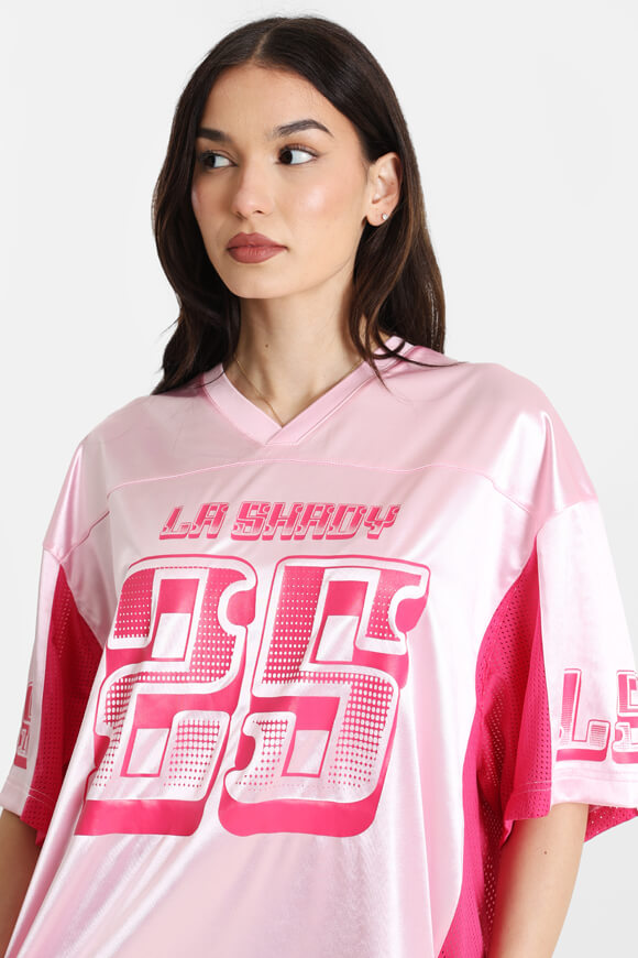 Satin oversize T-shirt - Pink