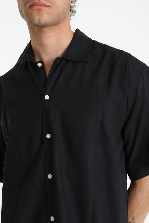 JORPAROS chemise ample en lin - Black