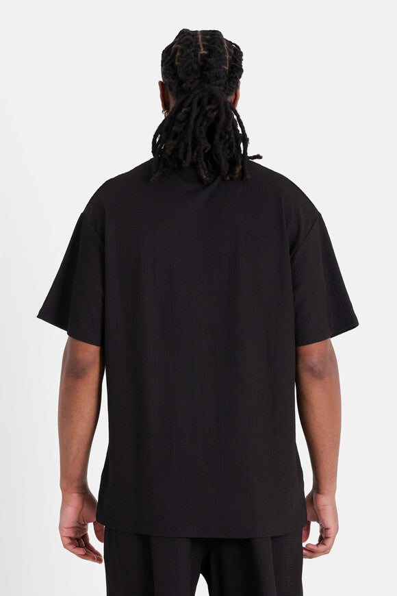 Structured T-shirt - Black