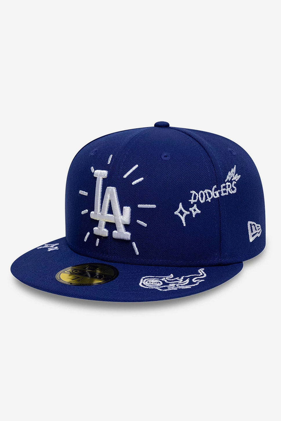 59fifty cap - Royal + White