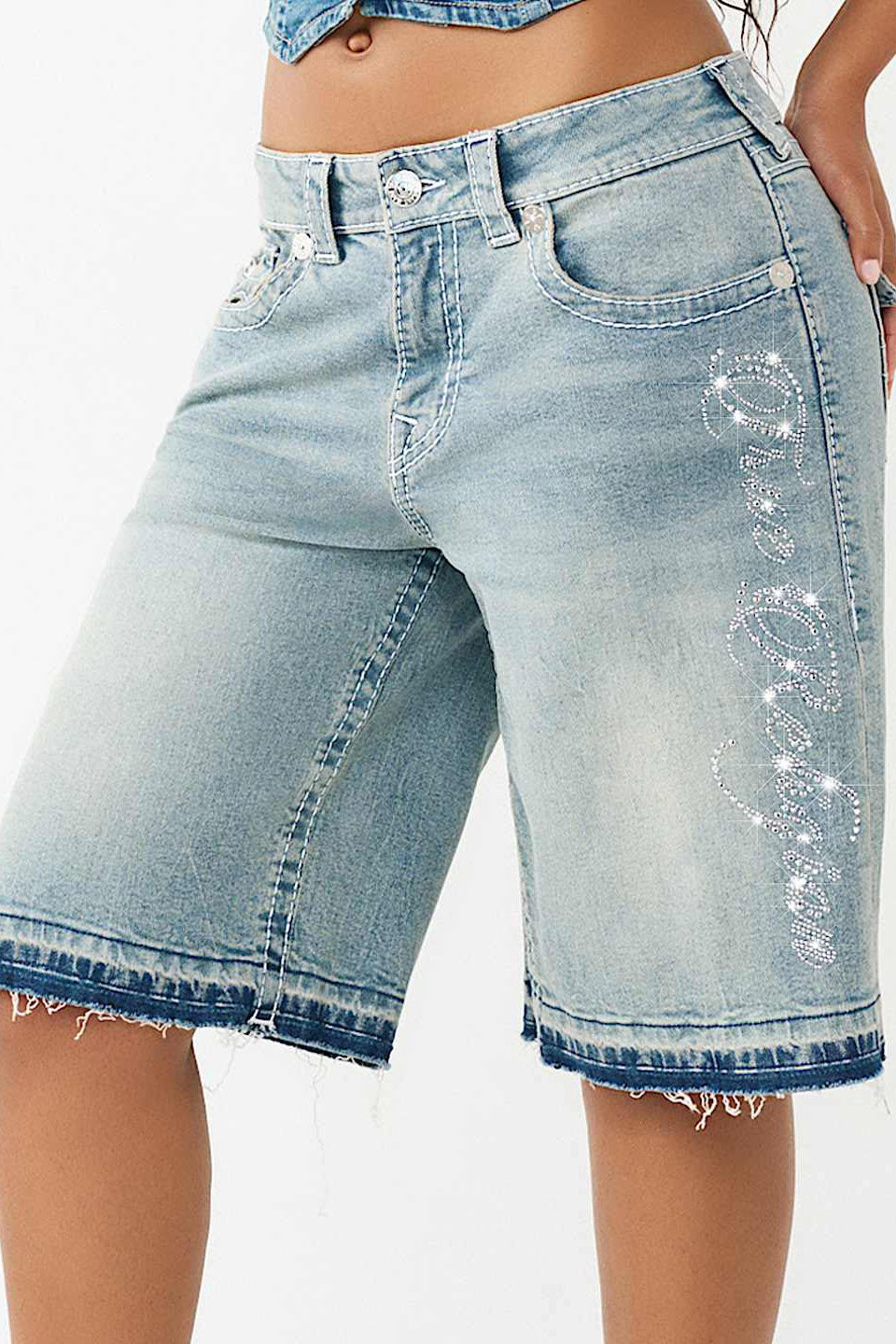 JESSIE denim bermuda shorts - Lazy Shine