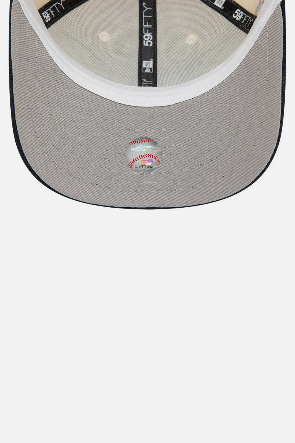 Cappellino 59fifty - Light Beige + Navy