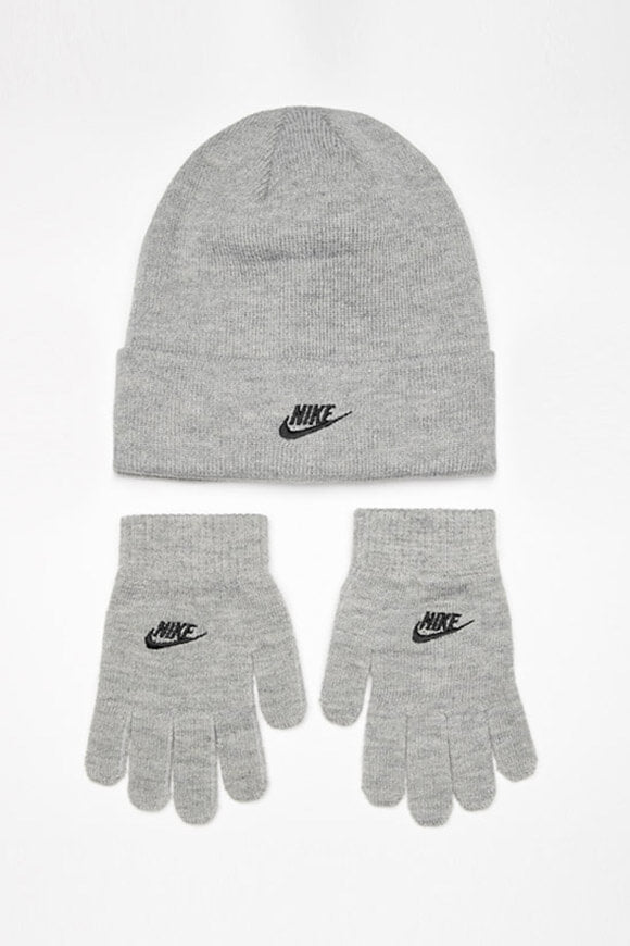 Kids Set: Beanie und Handschuhe - Grey Heather