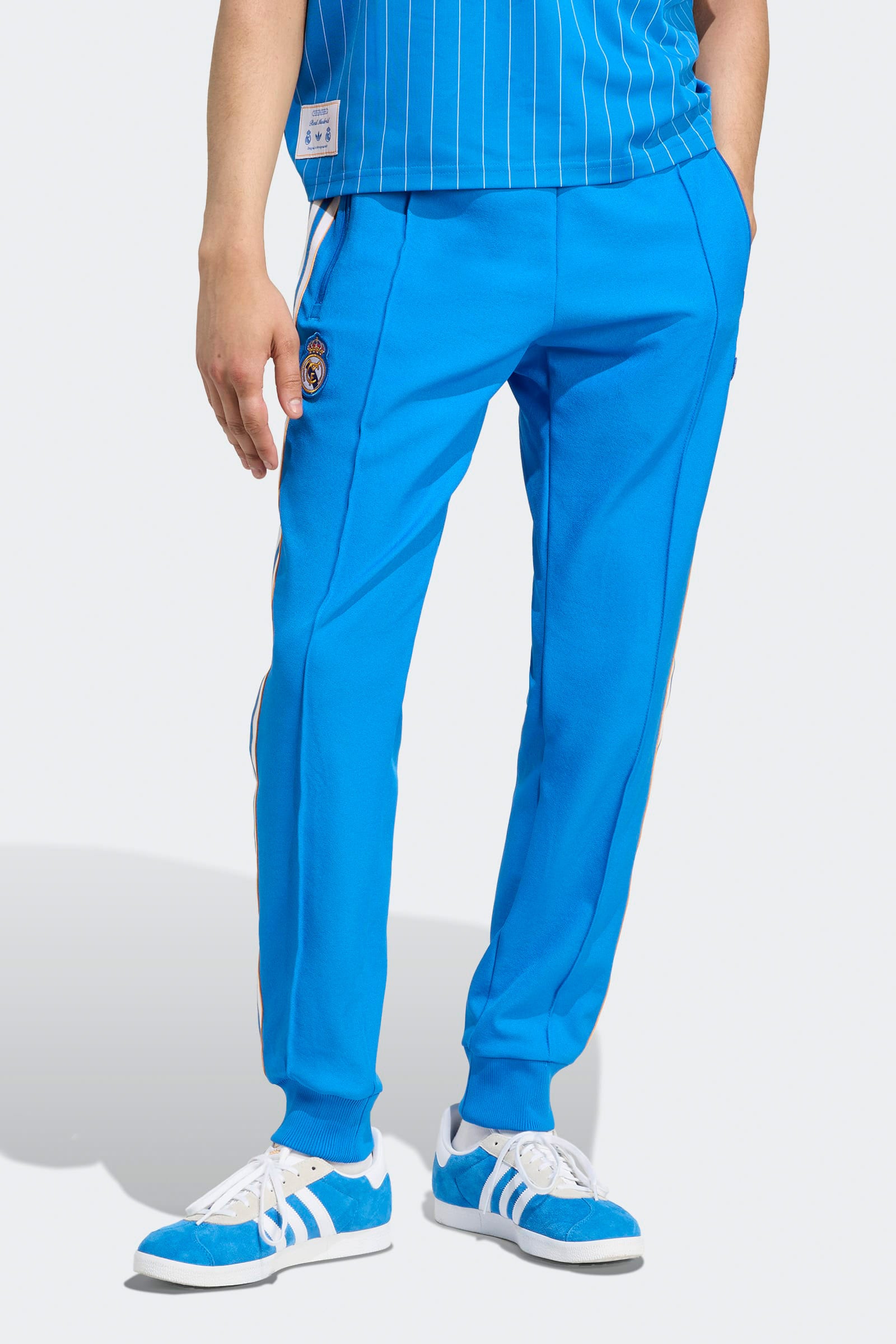 Pantalon d'entraînement du Real Madrid - Blue Bird + White