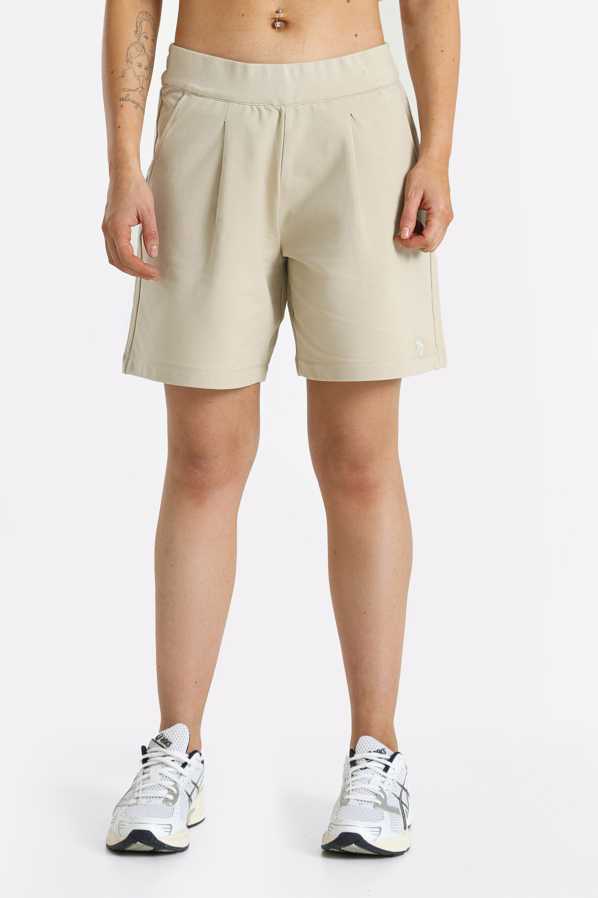 Stoffshorts - Light Beige