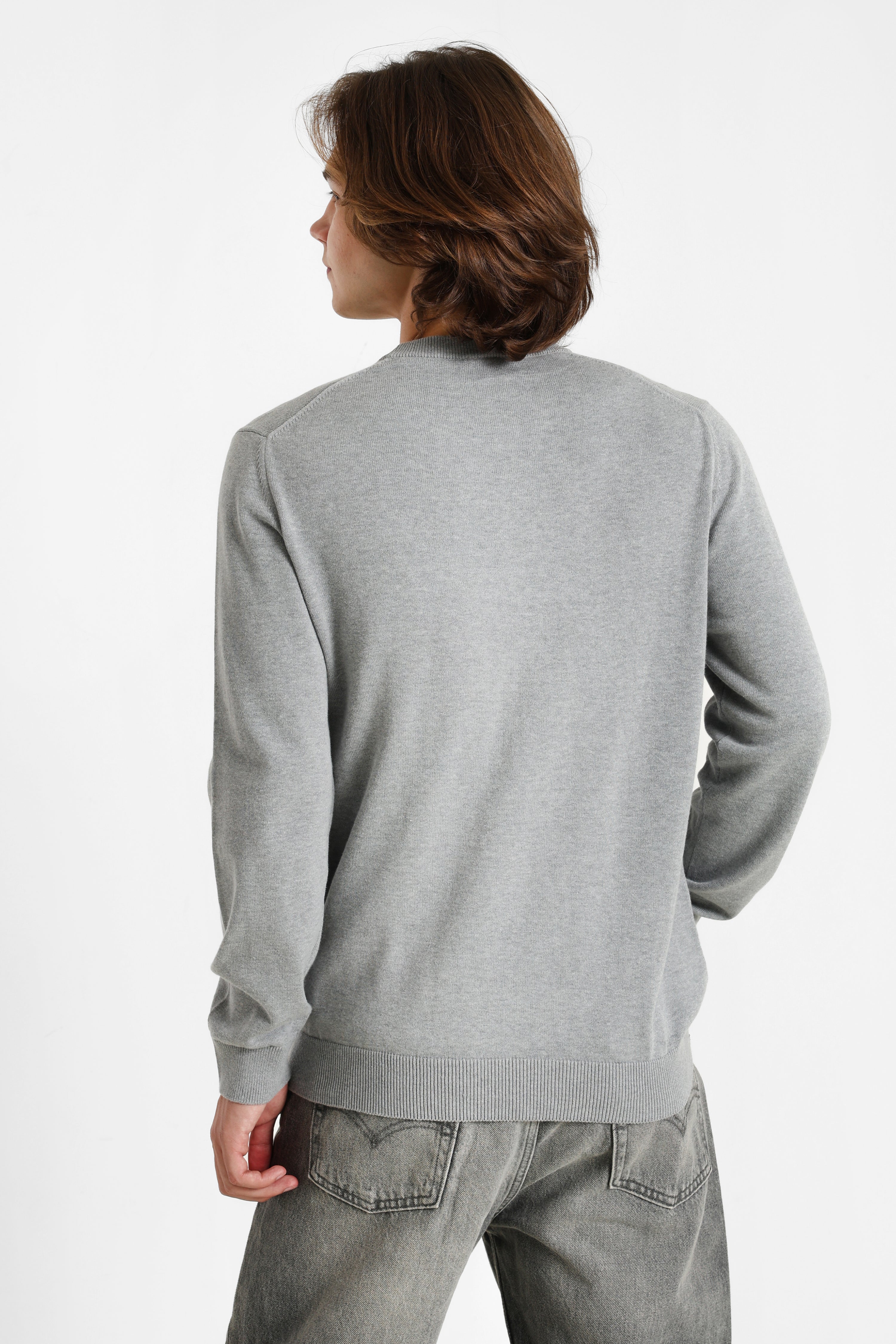 Maglione in maglia fine - Silver Chine