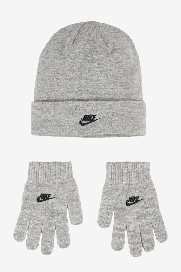 Set: Beanie und Handschuhe - Grey Heather