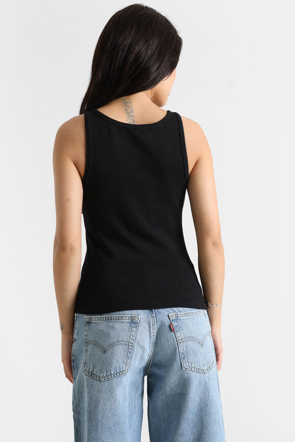 Débardeur côtelé - Noir