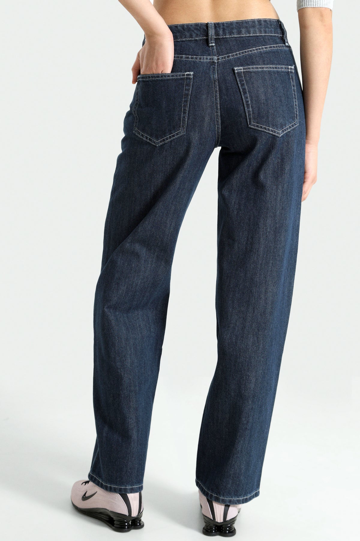 Jean straight fit - Bleu foncé