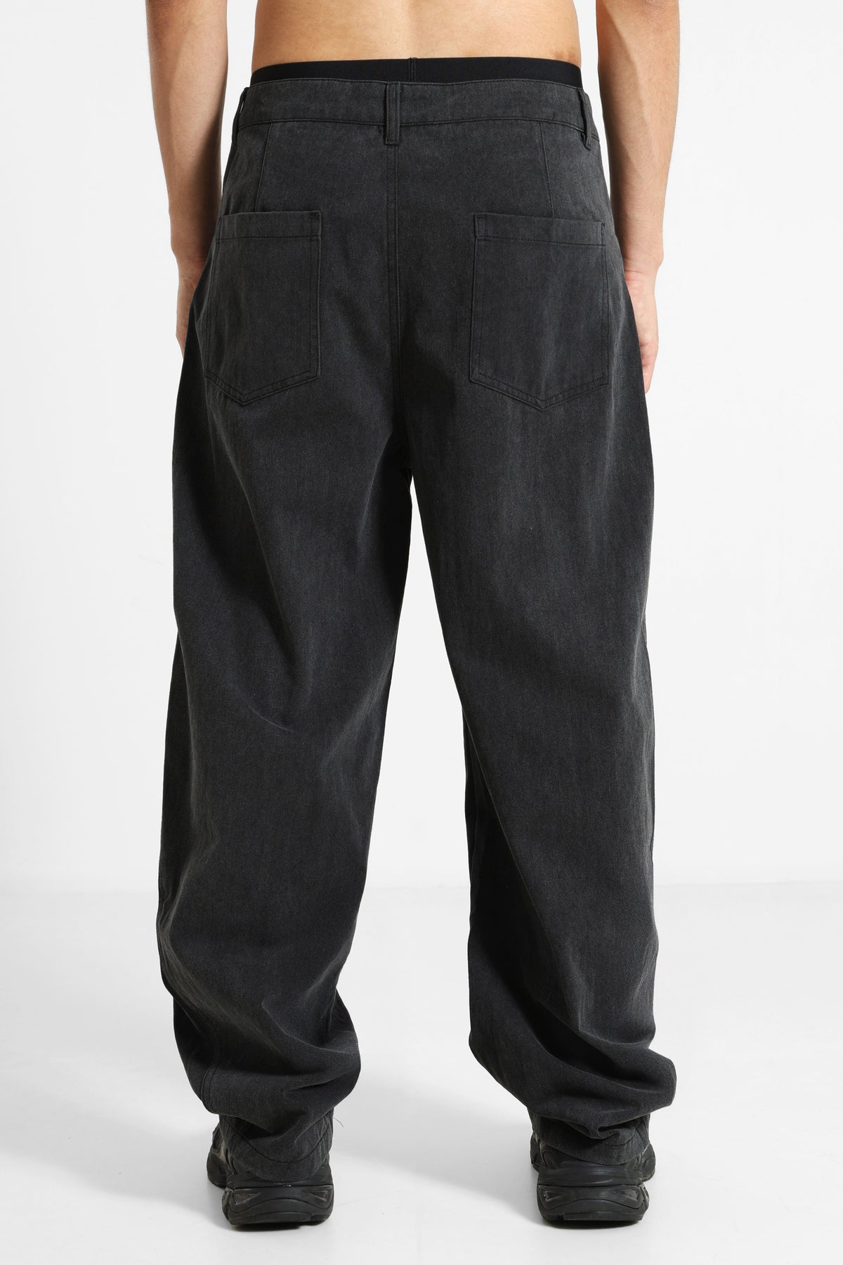 Balloon fit jeans - Black Washed
