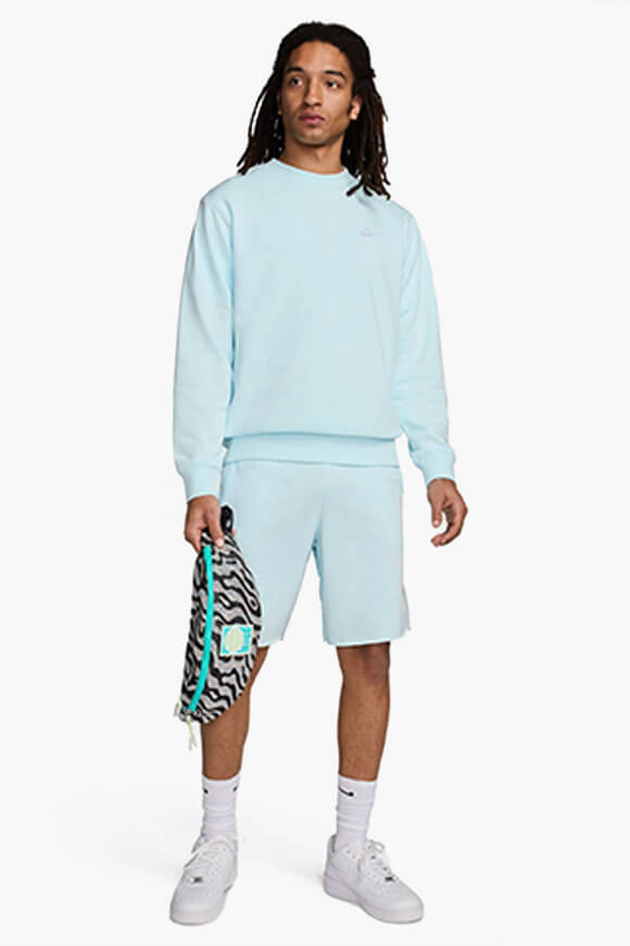 Club Alumni Sweatshorts - Glacier Blue + White