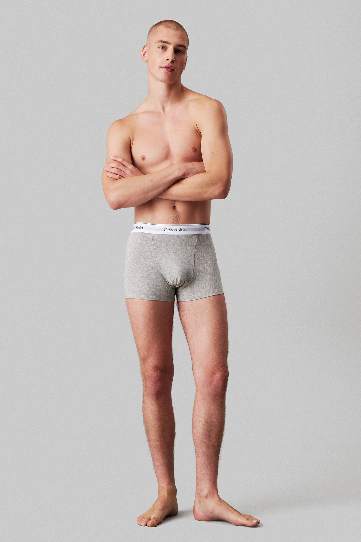 Dreierpack Boxershorts - Grey Heather + Black + White