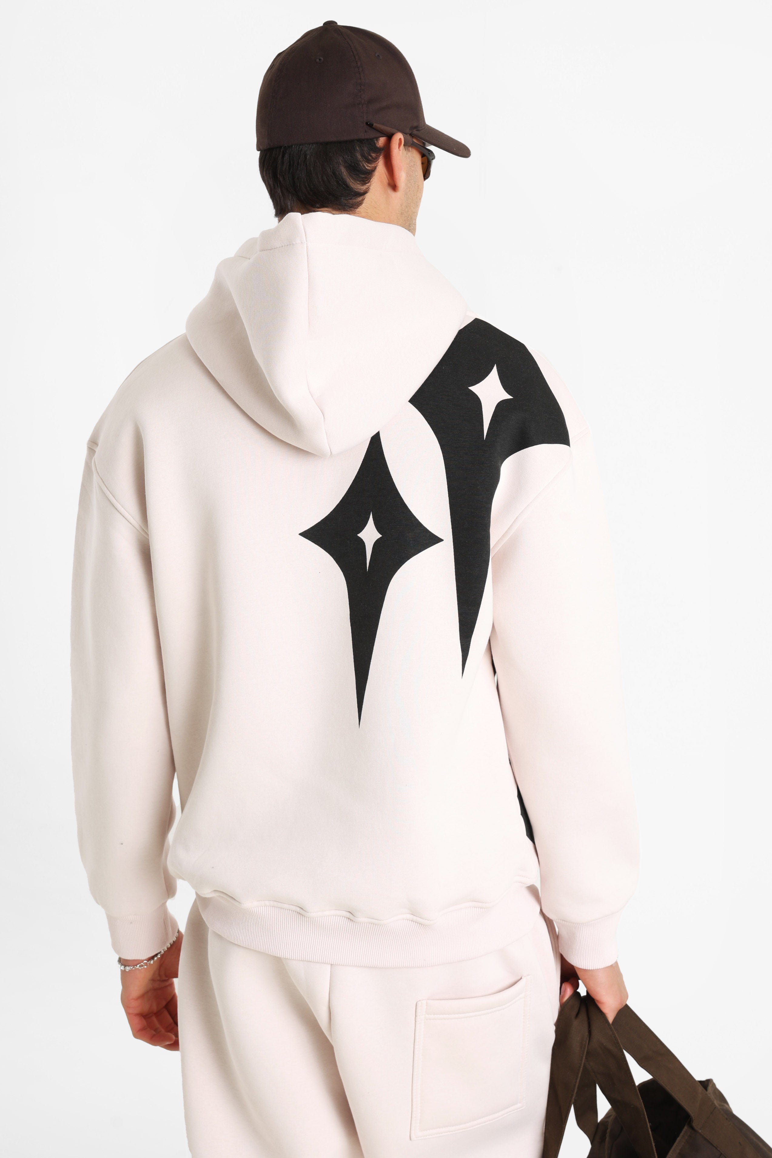 Kapuzensweatshirt - Light Rose