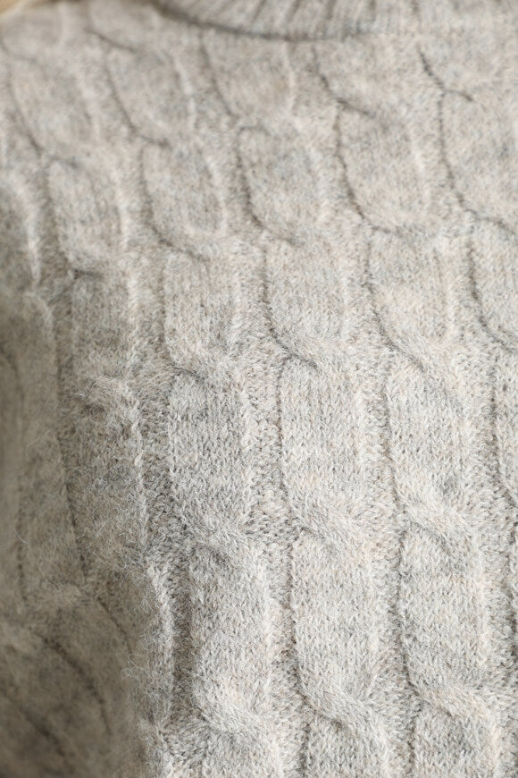 Knitted sweater - Beige mottled