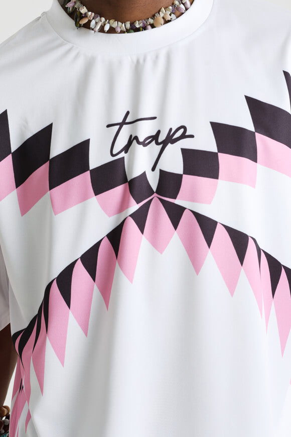 T-Shirt - Weiss + Rosa