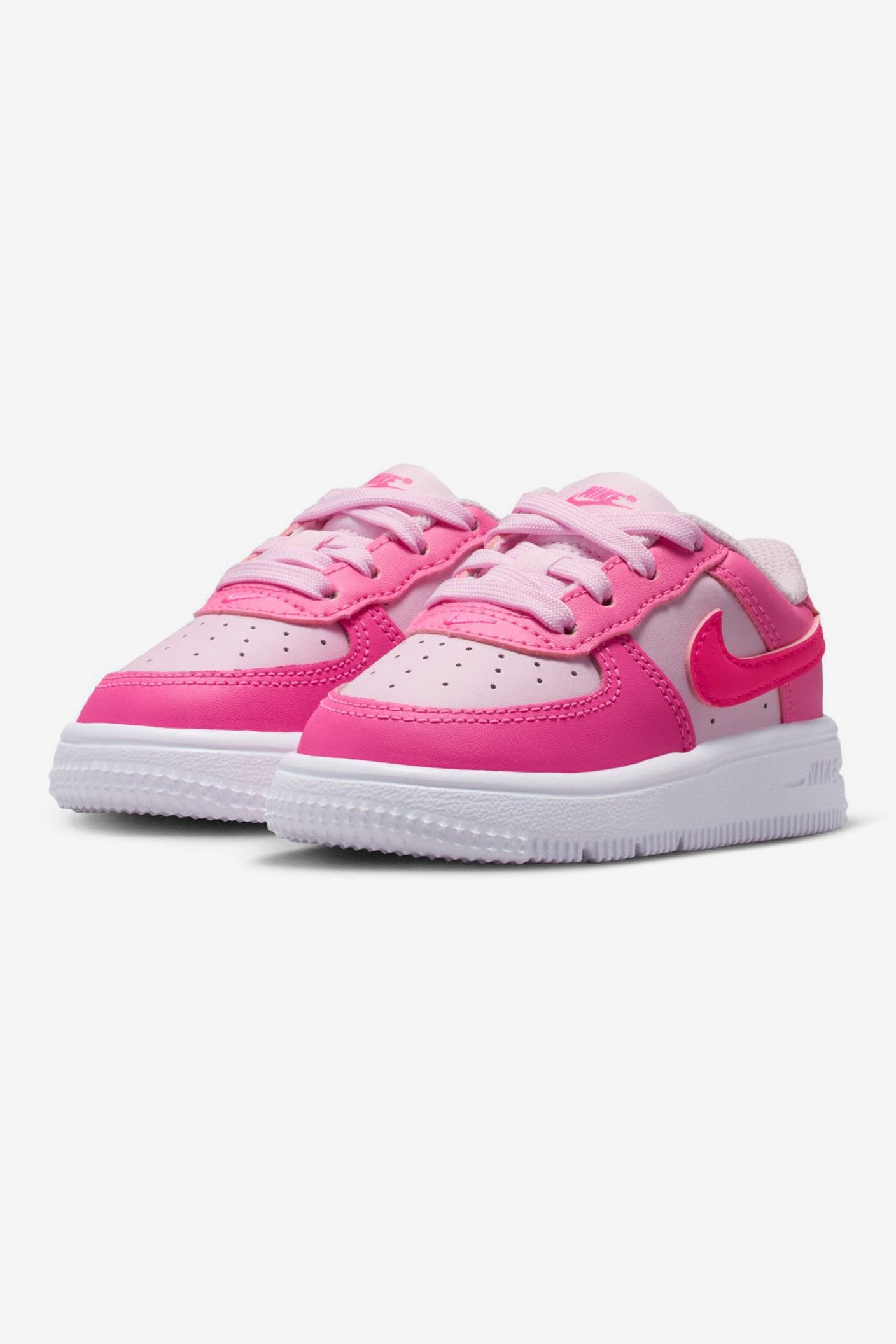 Force 1 BT Lace Baby Sneaker - Pink Foam + Hyper Pink + Pinksicle