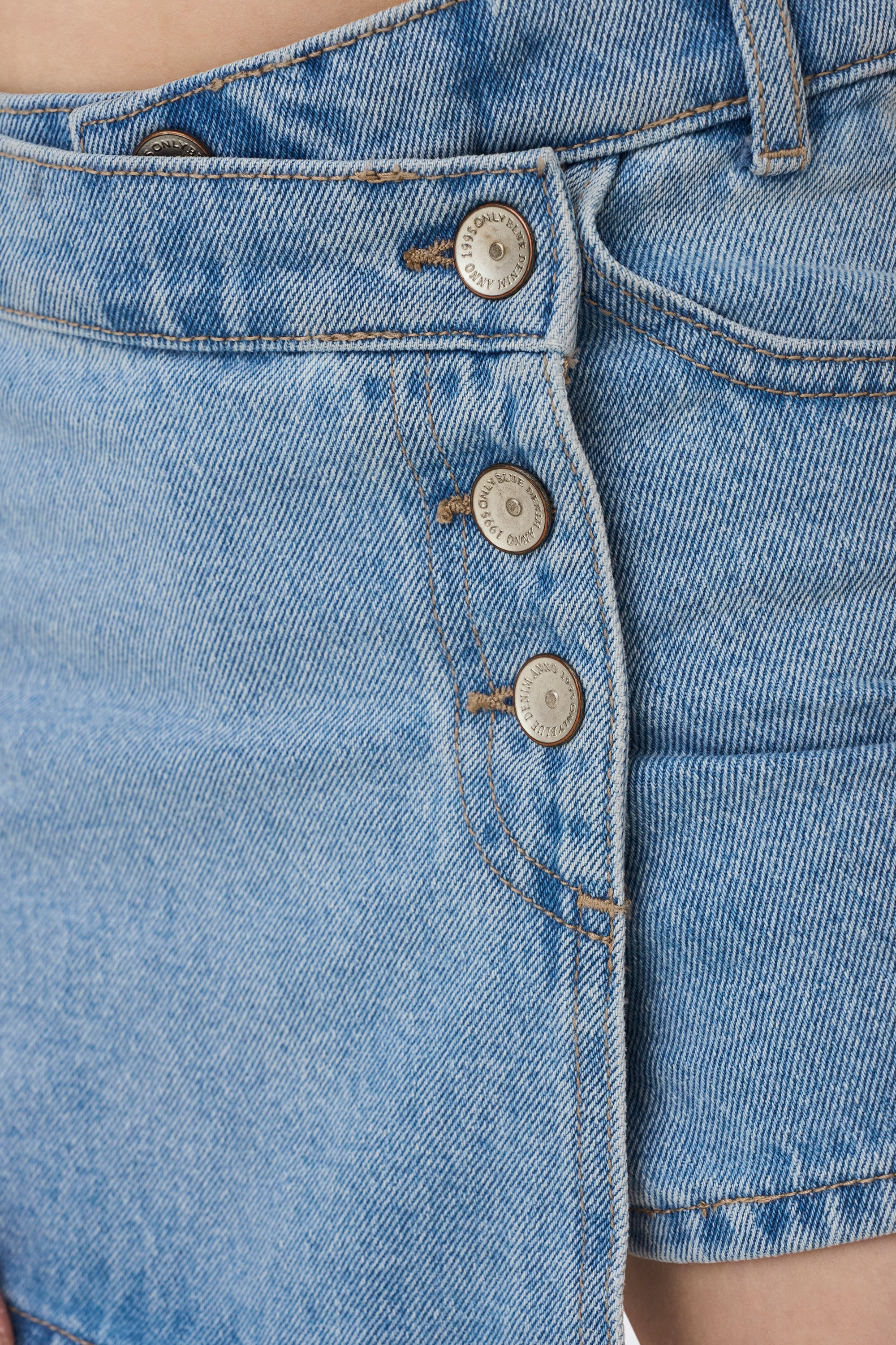 KOGJENNY skort en jean - Light Blue Denim