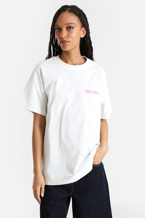T-shirt oversize - blanc cassé