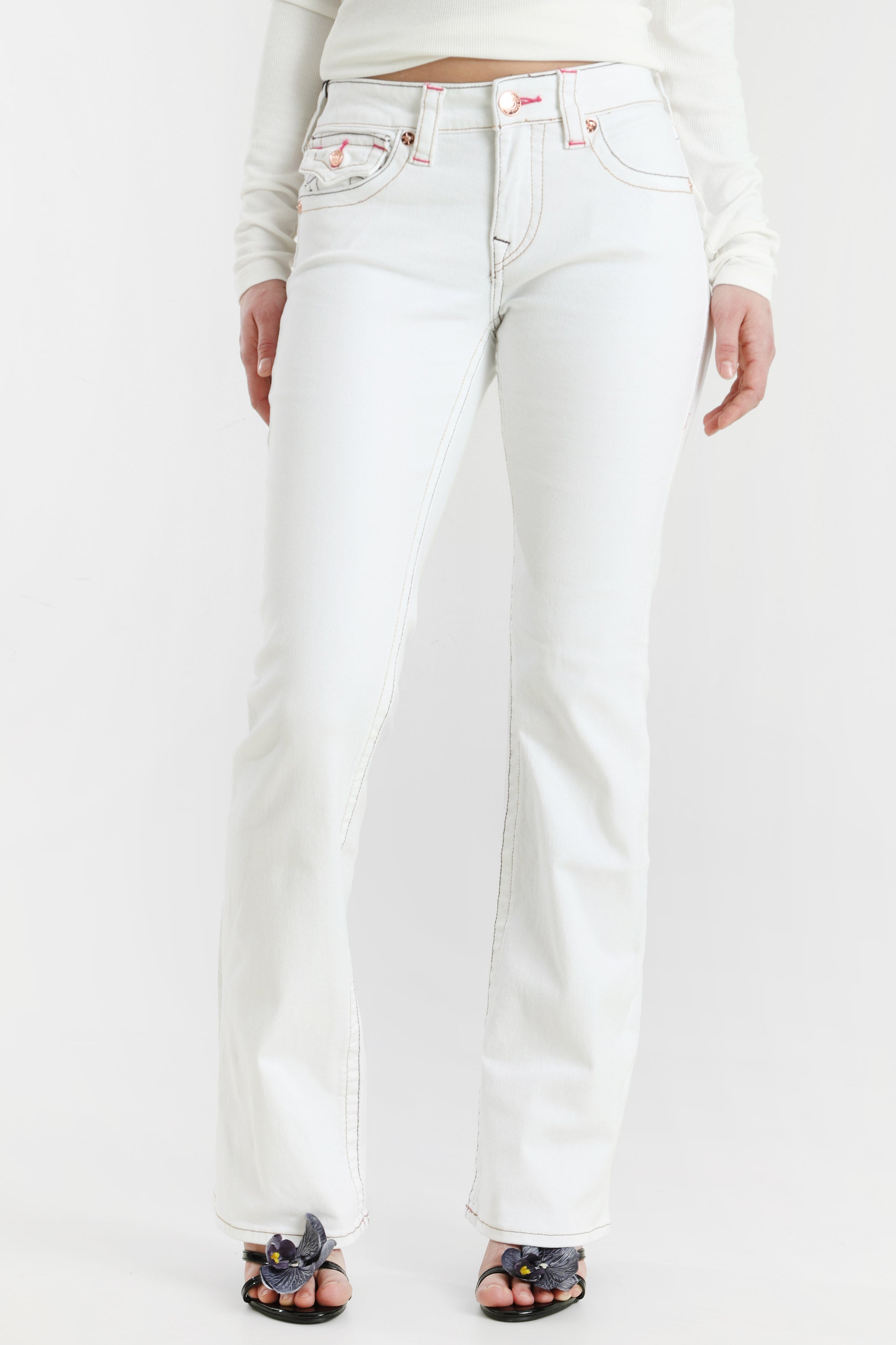 Becca Bootcut Jeans - Brilliant White