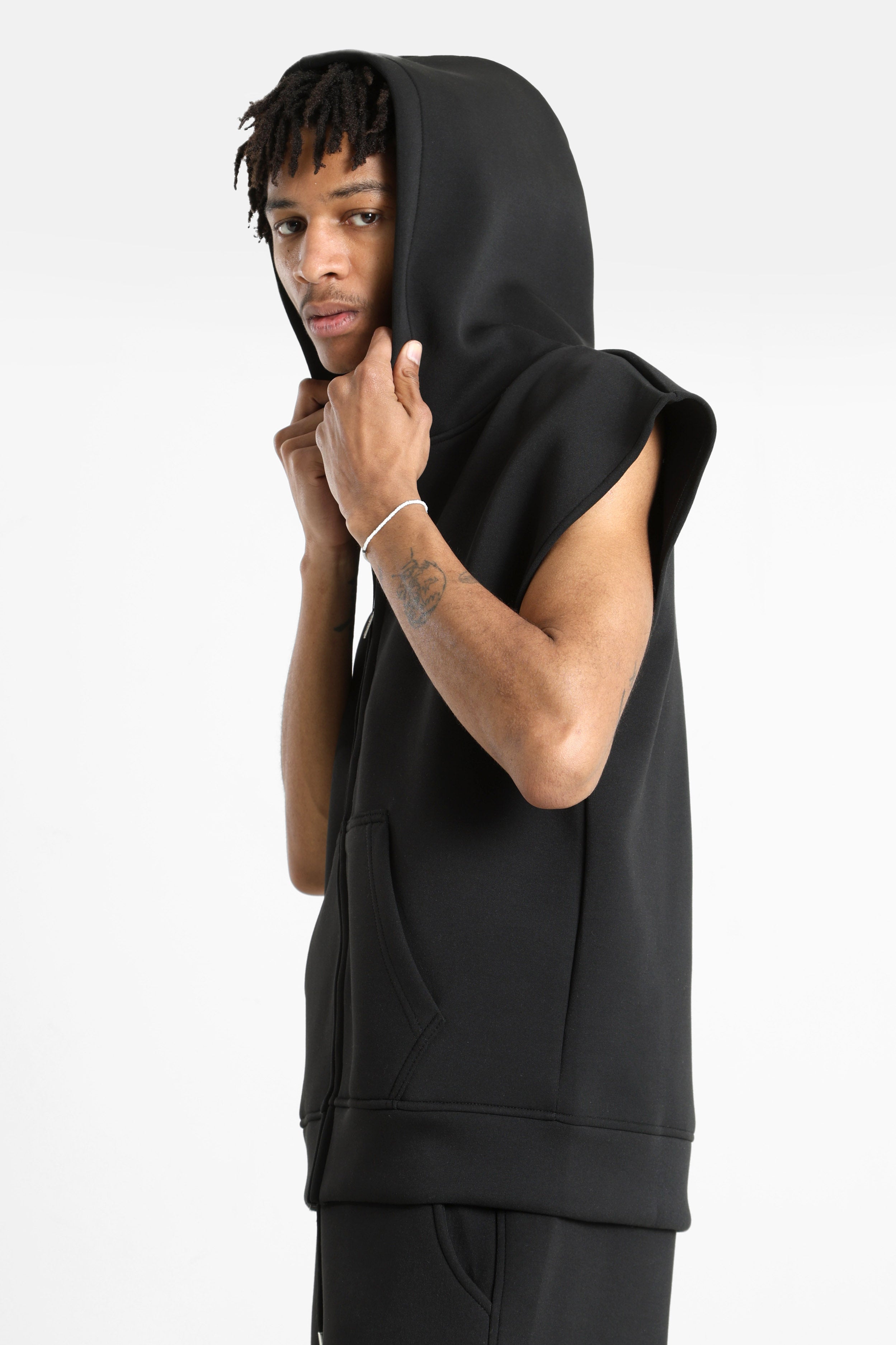 Sweatshirt vest - Black