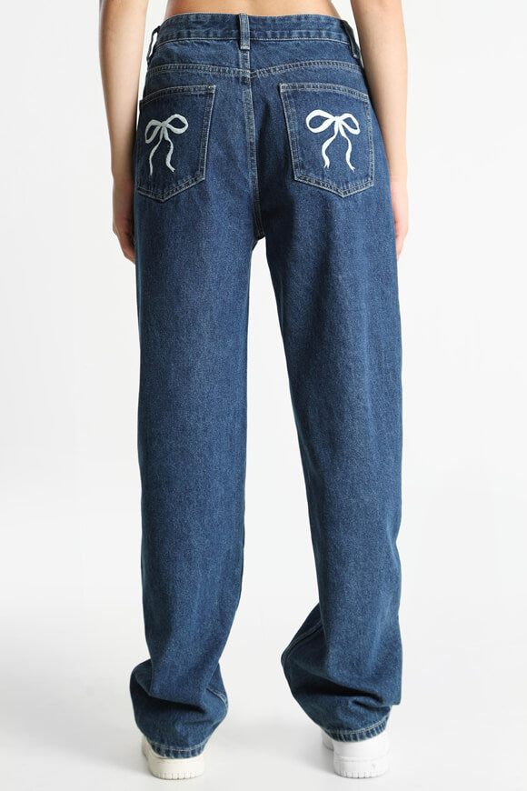 Straight Fit Jeans - Dunkelblau Denim