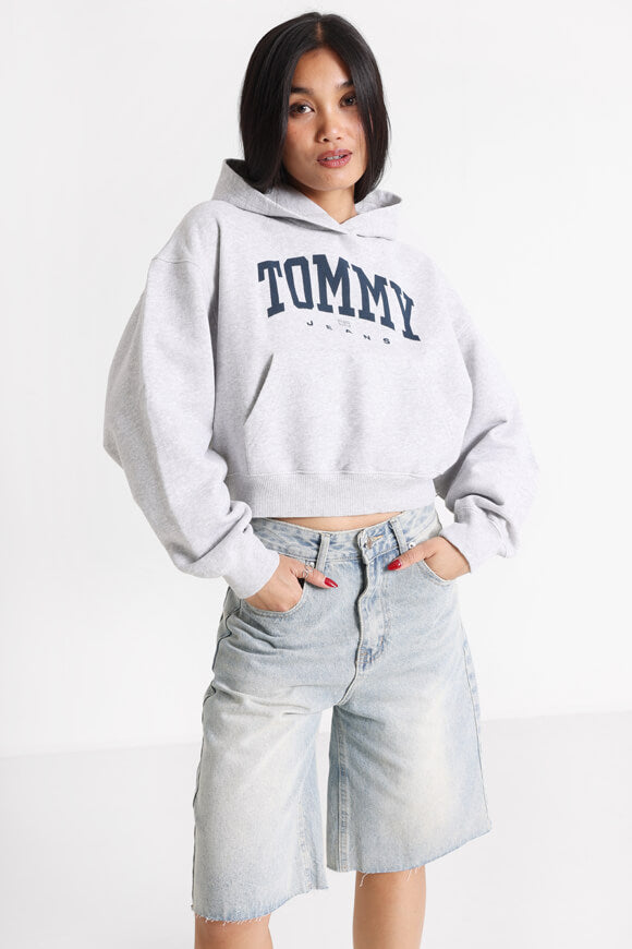 VTG Varsity 1 Crop Kapuzensweatshirt - Silver Grey Heather