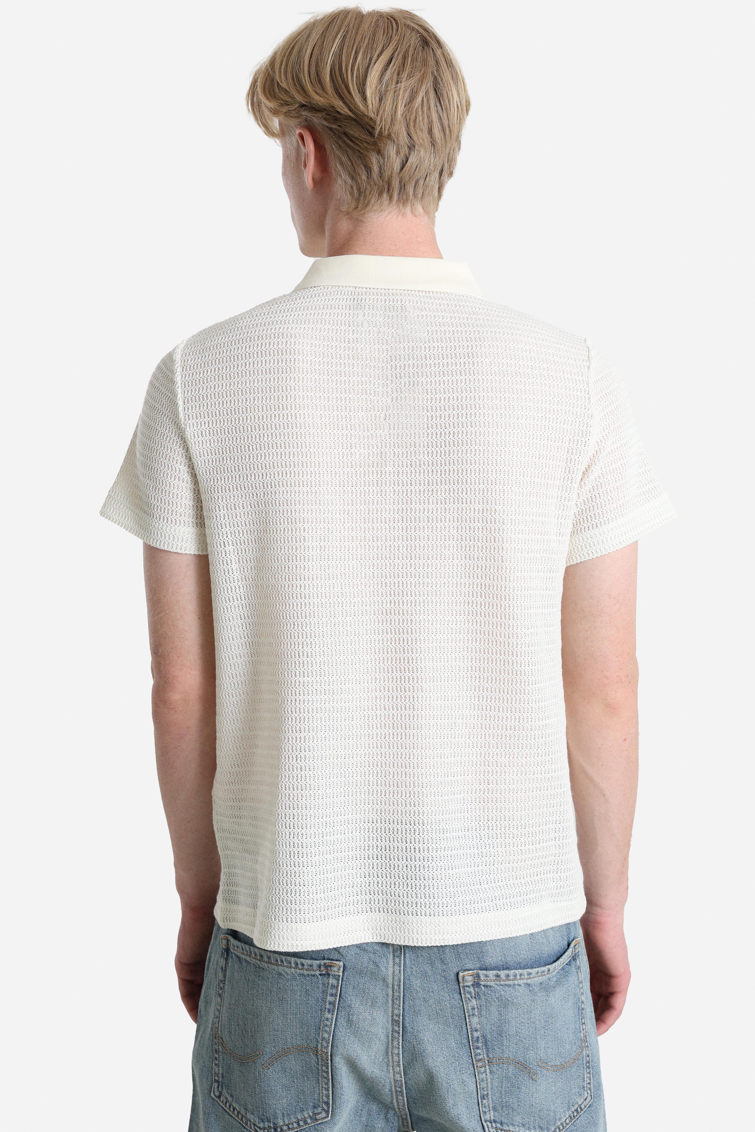 Polo in crochet - Ecru