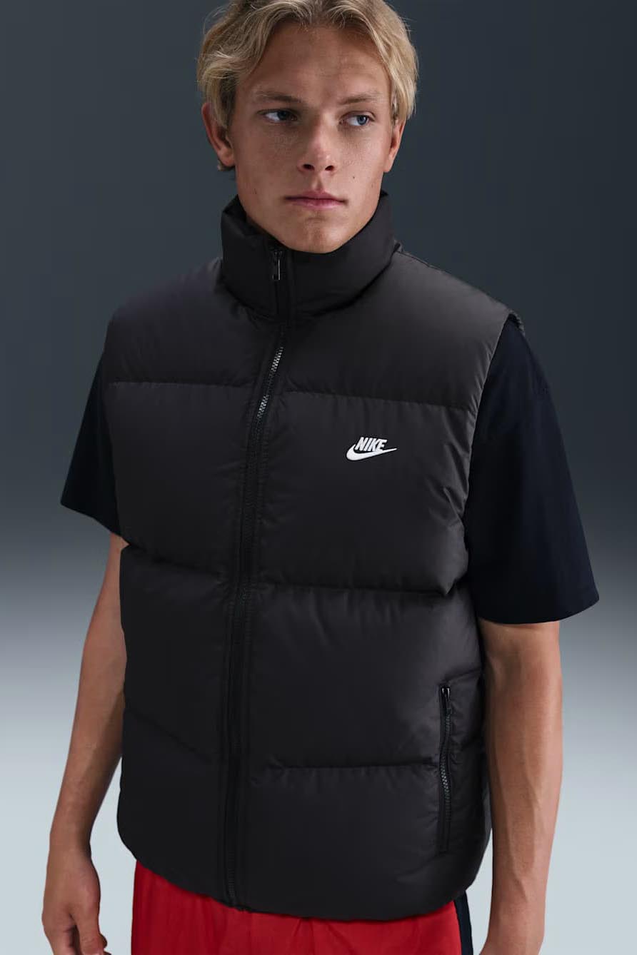 Sportswear Club gilet doudoune matelassé - Black