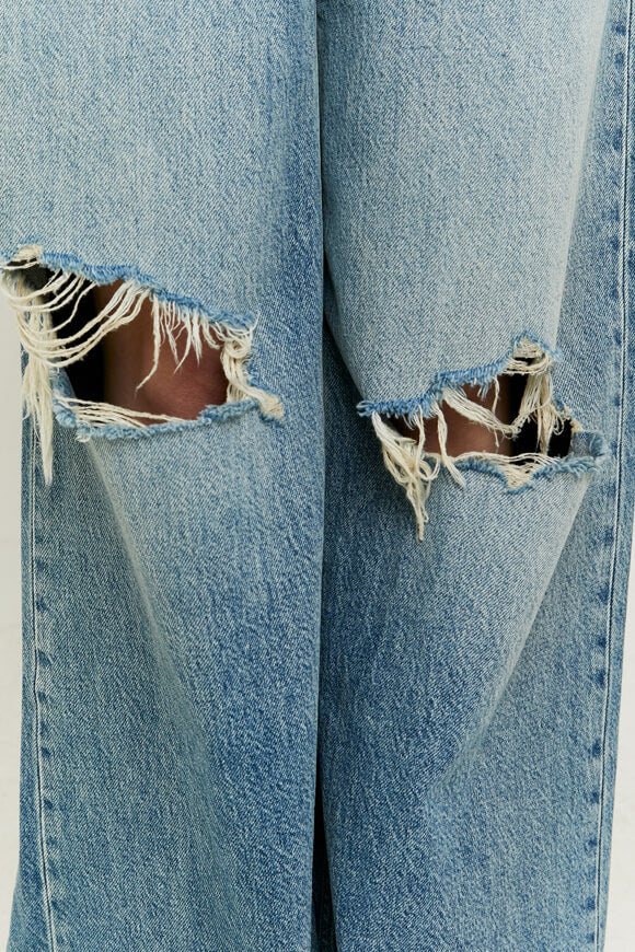 Wide Leg Jeans - Blue Denim