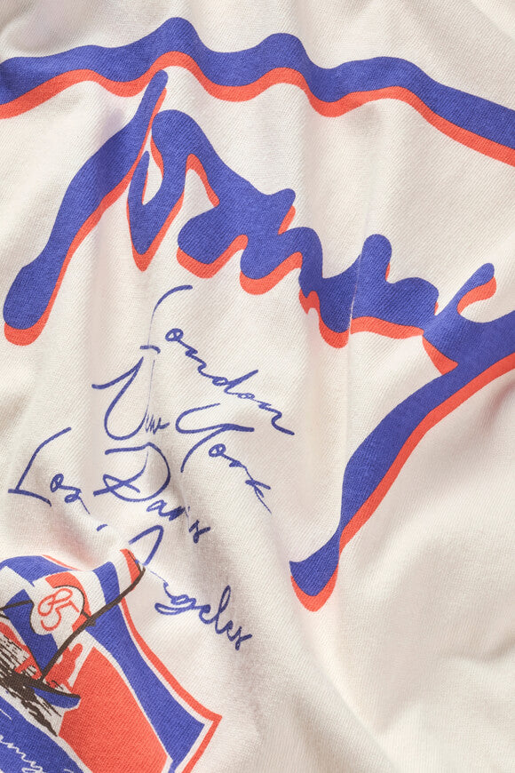 Faded Graphic Oversize T-Shirt - Ancient White