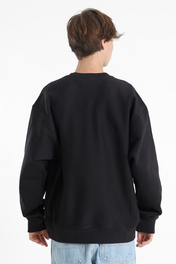 American Script Oversize Sweatshirt - Black