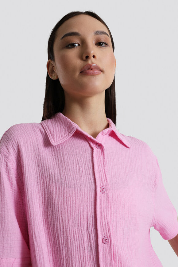 Muslin oversize shirt - Pink