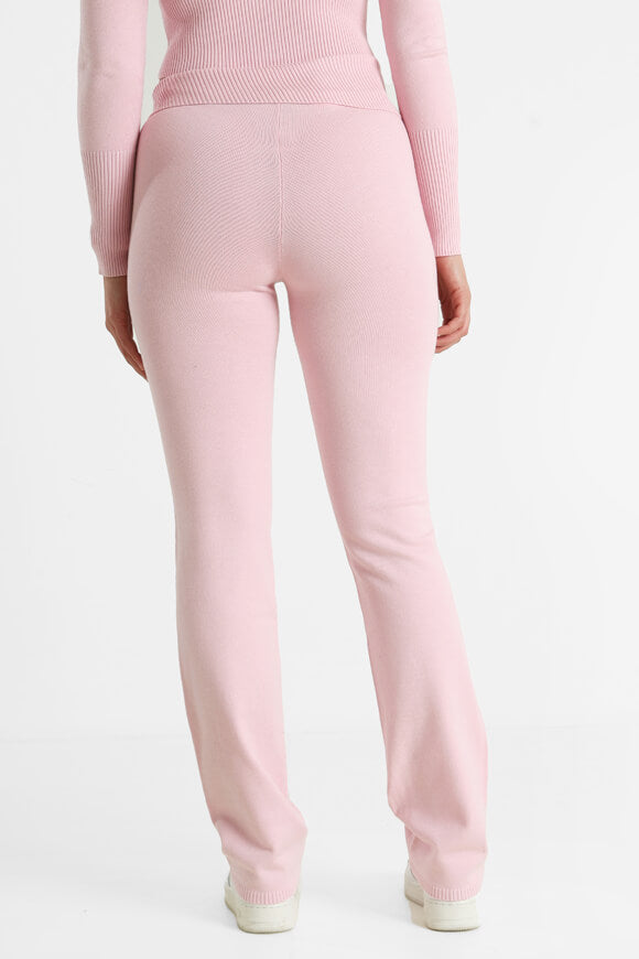 Flare Strickhose - Pink