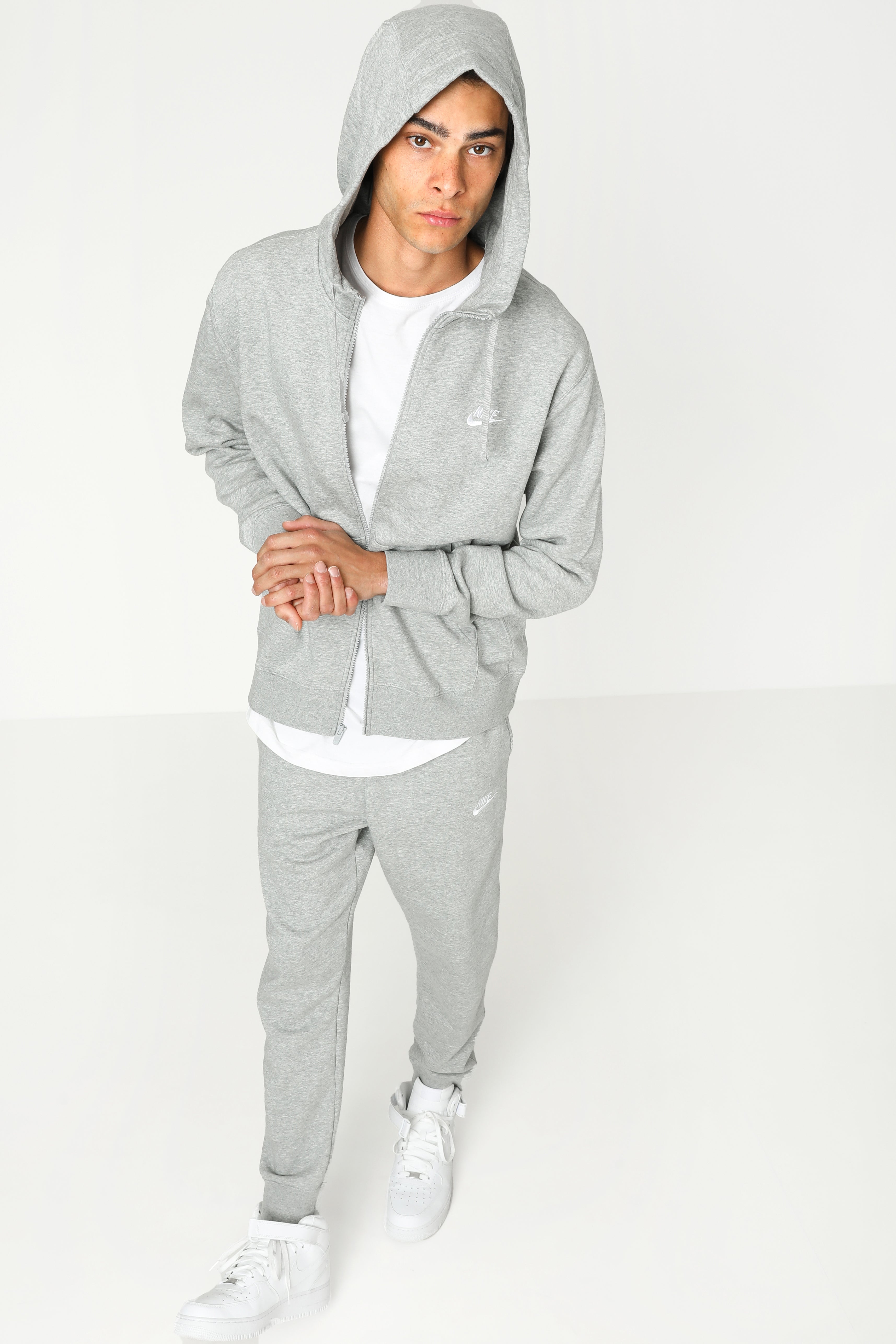 Sportswear Club Kapuzensweatjacke - Grey Heather