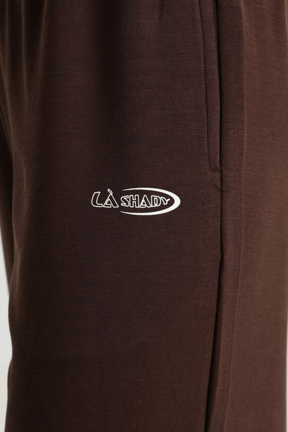 Pantalon à jambes larges - Marron foncé