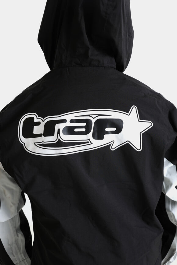 Windbreaker - Schwarz + Weiss