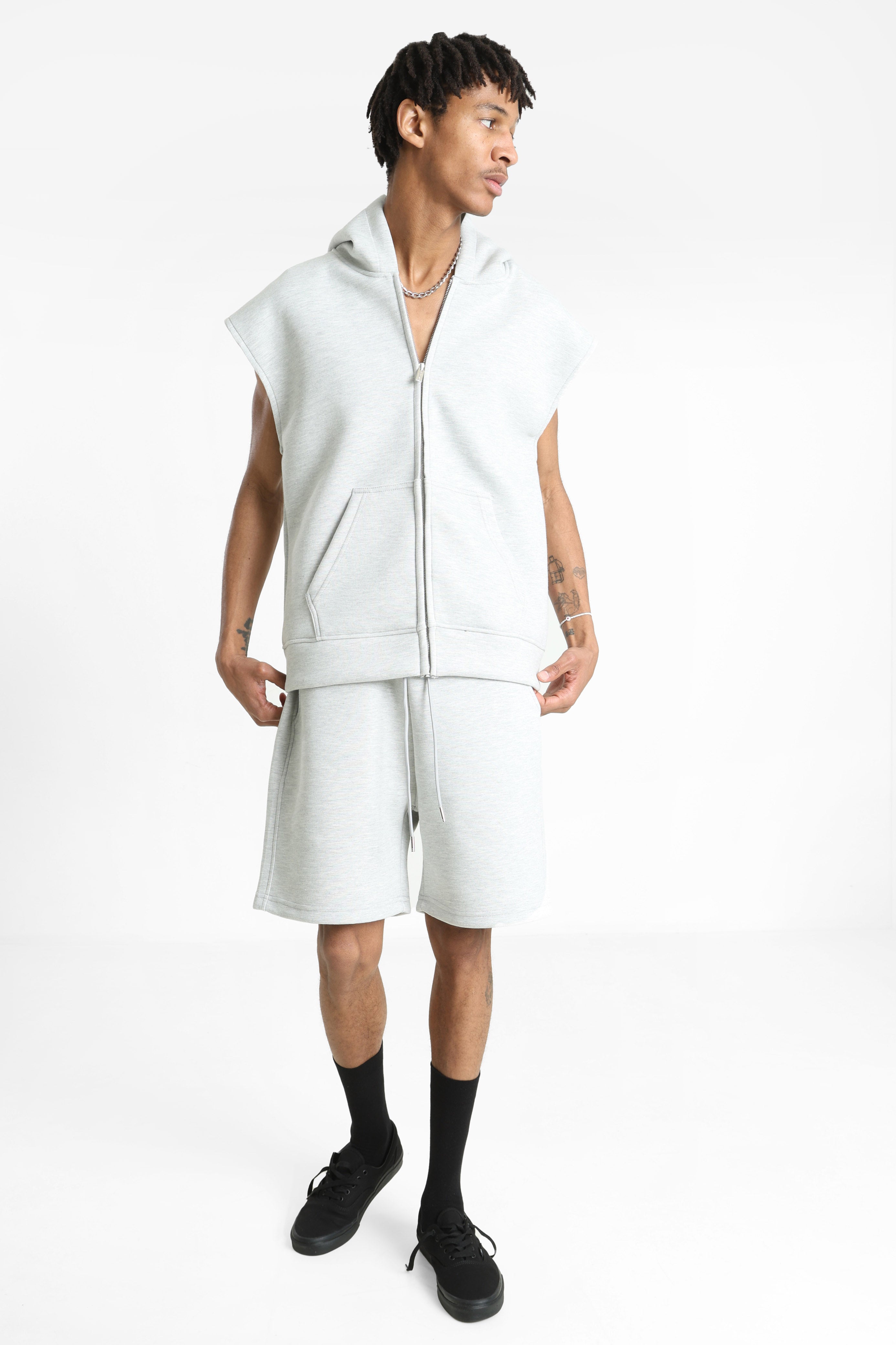 Sweatshirt vest - Light Grey Heather