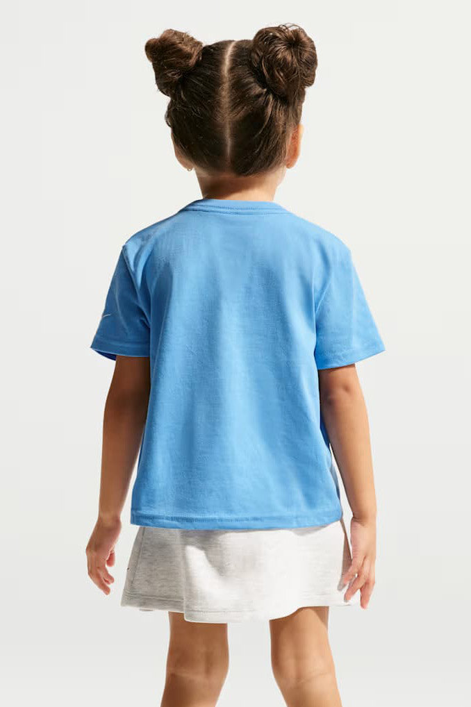 Kids T-Shirt - University Blue + White