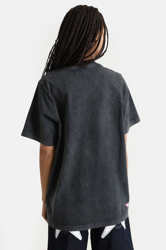 T-shirt oversize - noir délavé