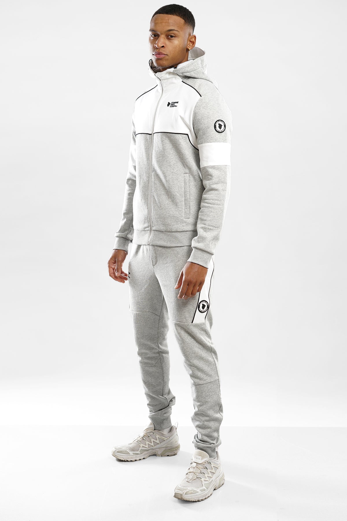 Pantaloni in felpa Baltimore - Grey + White