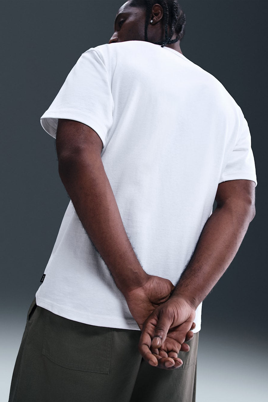 Premium Essentials T-Shirt - White + Gold