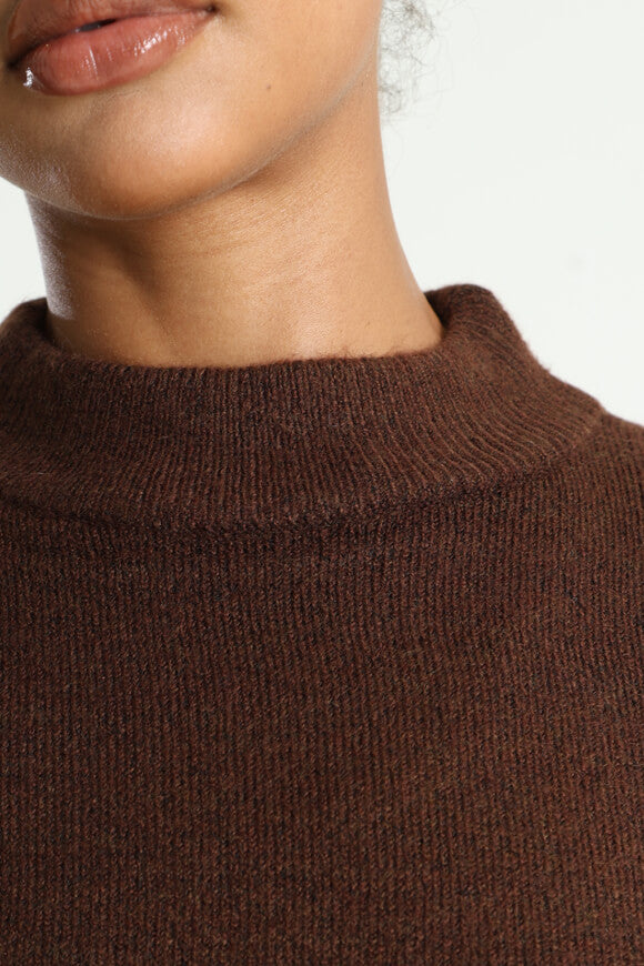 Knitted sweater - Dark brown