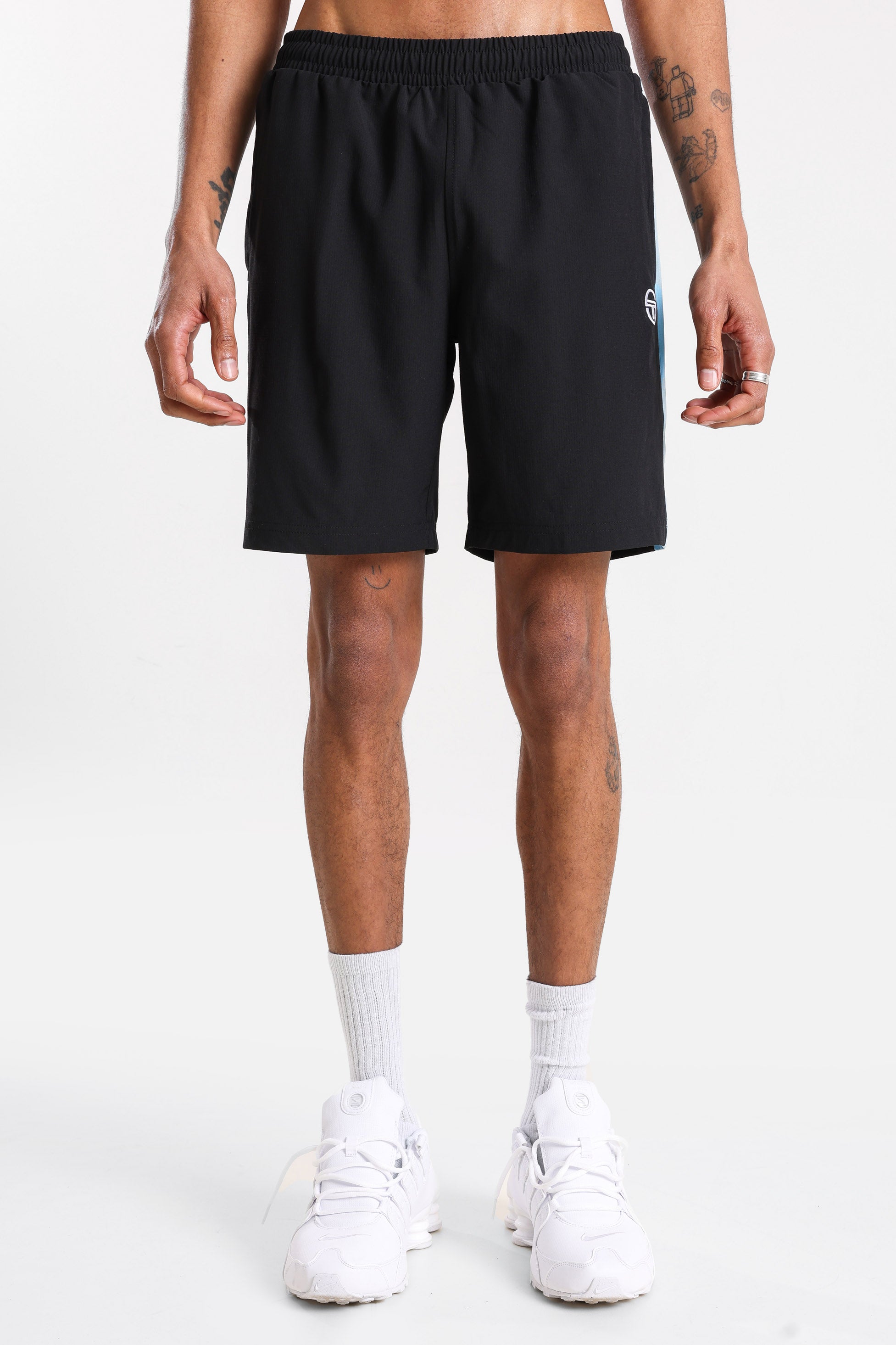 Pantaloncini da tuta Goccla - Black + Baltic Sea