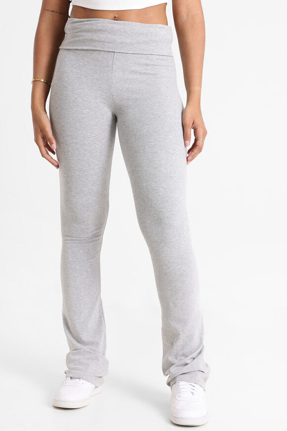 Flare Leggings - Grau meliert