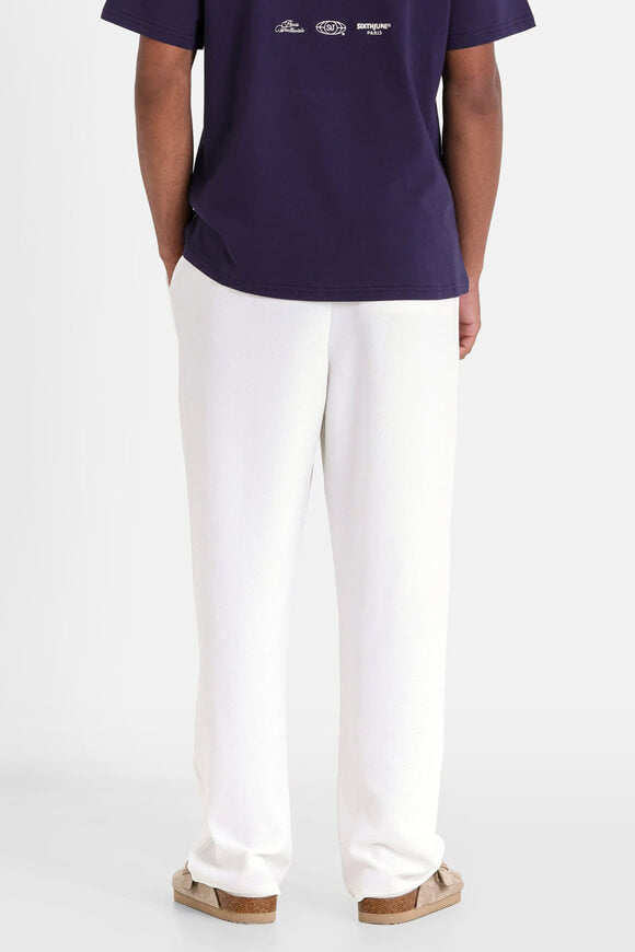 Hose aus Seersucker - Offwhite