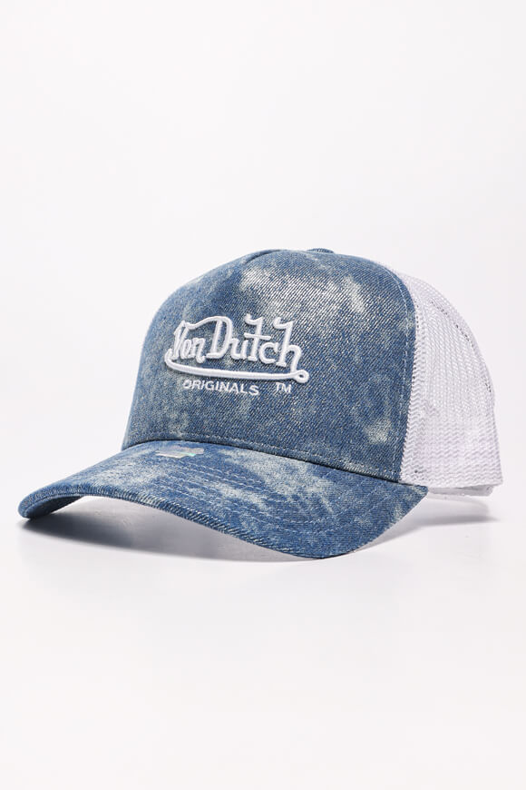Newark Trucker Cap / Snapback - Denim Blue + White